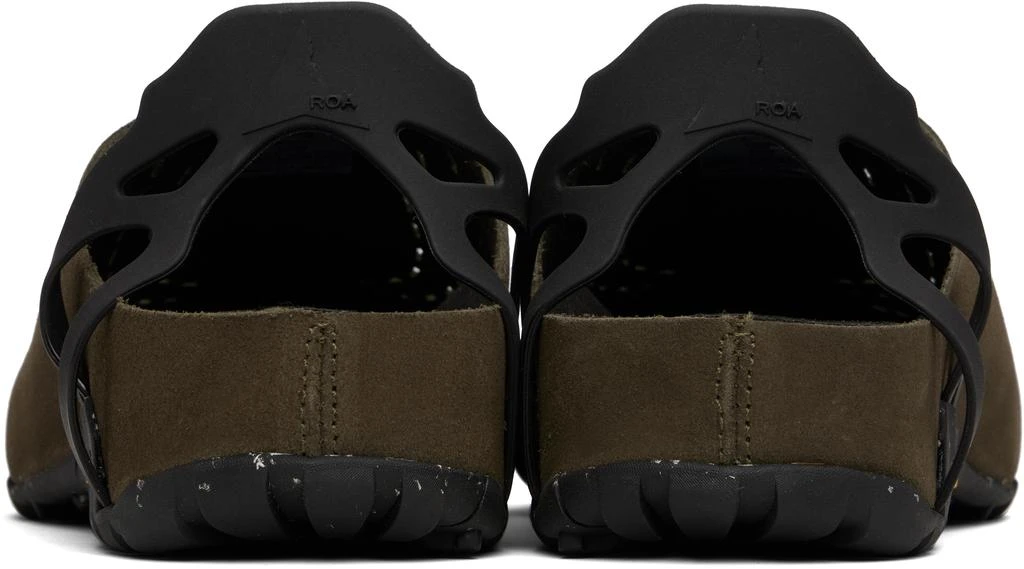 商品ROA|Khaki Fedaia Mules,价格¥957,第2张图片详细描述