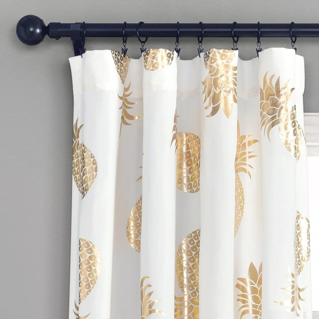 Pineapple Toss Window Curtain Panel Set 商品