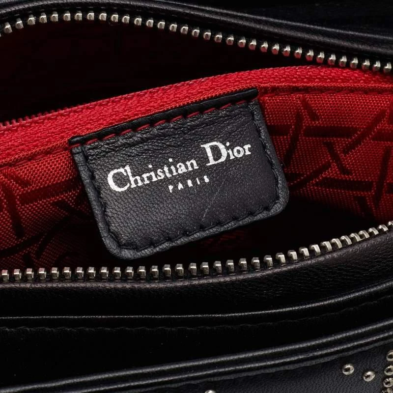 Dior Black Embellished Cannage Leather Medium Lady Dior Tote 商品
