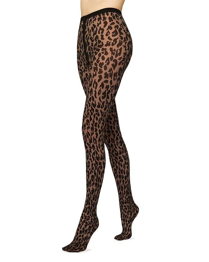 商品Wolford|Matte Leopard Print Tights,价格¥412,第1张图片