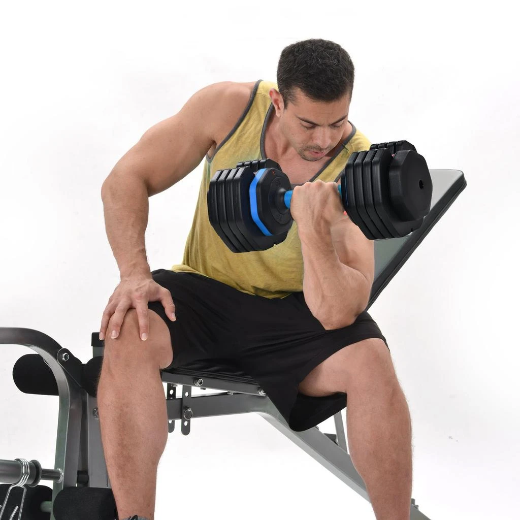 商品Streamdale Furniture|Streamdale 55 lb Adjustable Dumbbell with Anti-Slip Handle,价格¥1182,第5张图片详细描述