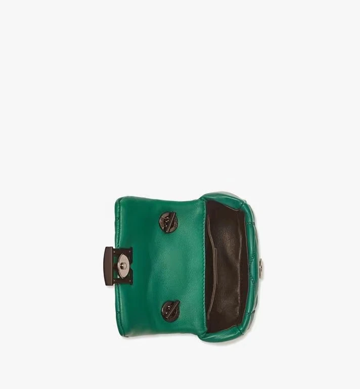 MCM Mini Travia缝皮革链条钱包綠色女款MYLCALM01J2001-GALAPAGOS GREEN 商品