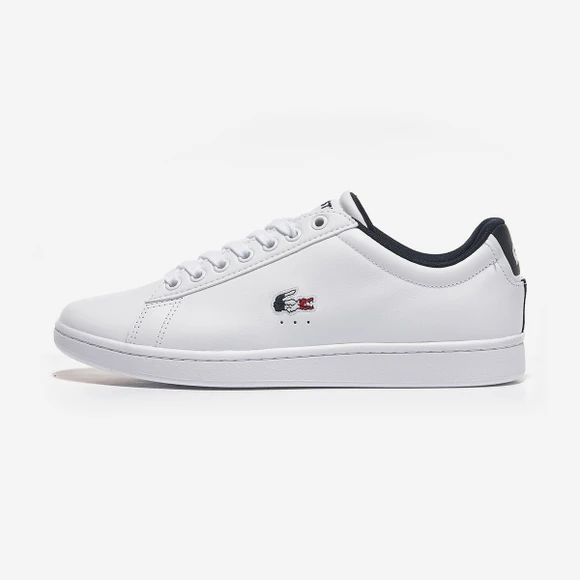 商品Lacoste|【韩国直邮|包邮包税】法国鳄鱼 CARNABY EVO TRI1 男生  运动鞋 SNEAKERS  7-39SMA0033 WHT/NVY/RED,价格¥818,第1张图片