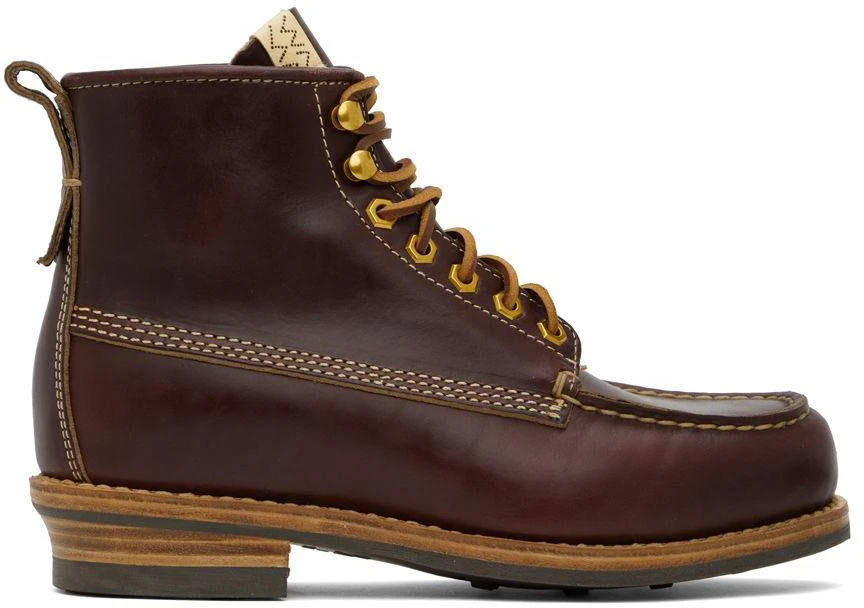 商品VisVim|Burgundy Cradle Moc-Folk Lace-Up Boots,价格¥6242,第1张图片