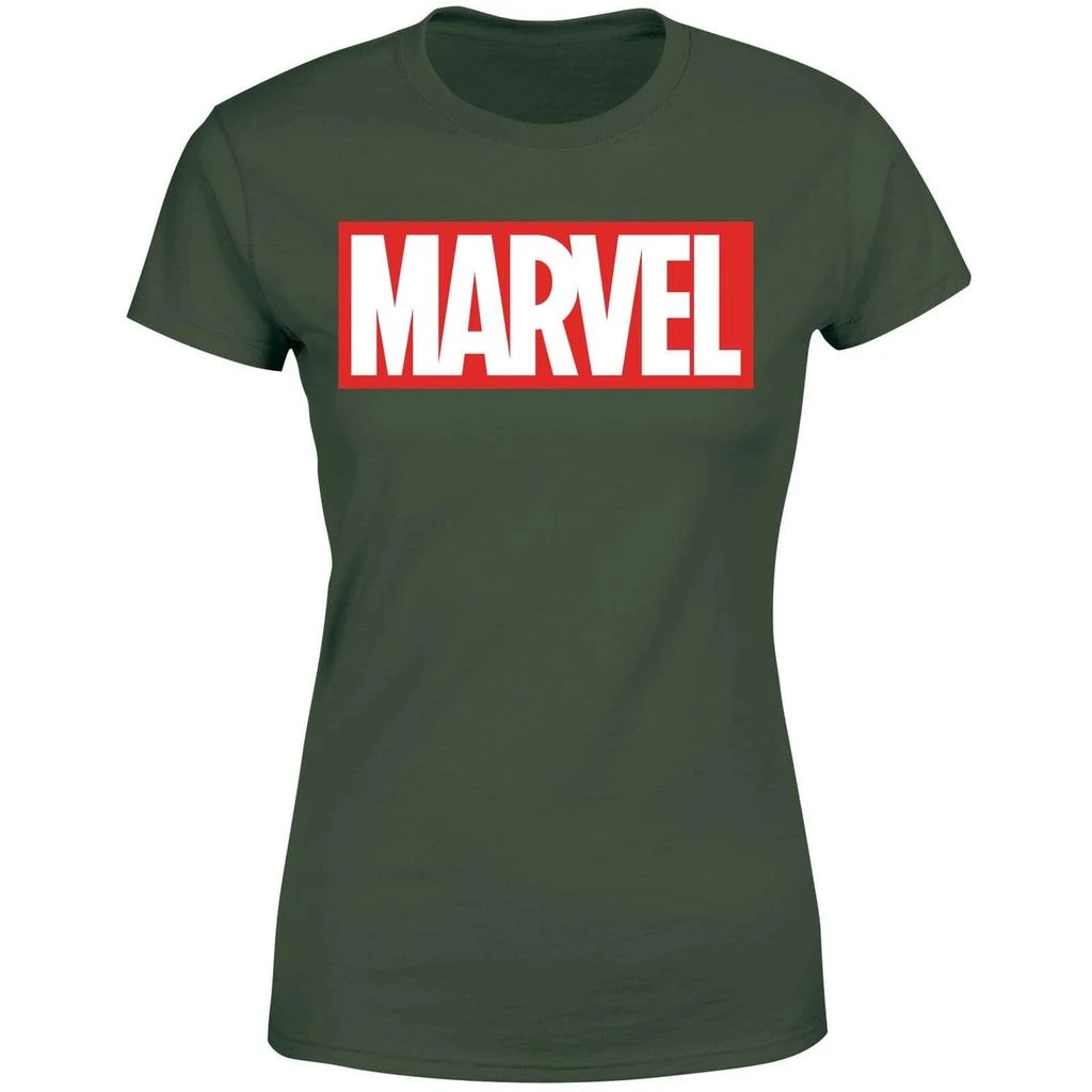 商品Marvel|Marvel Logo Women's T-Shirt - Green,价格¥171,第1张图片