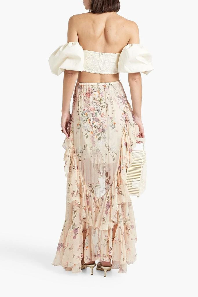商品Camilla|Embellished ruffled floral-print silk-georgette maxi skirt,价格¥1355,第3张图片详细描述
