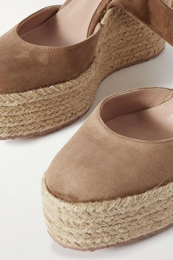 商品Gianvito Rossi|70 suede wedge espadrilles,价格¥3697,第4张图片详细描述