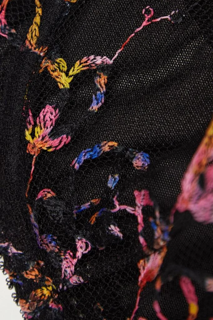 商品L'Agent by Agent Provocateur|Leisha embroidered tulle underwired balconette bra,价格¥425,第4张图片详细描述