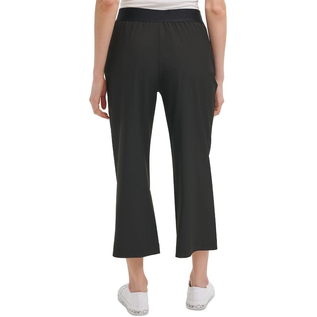 商品Calvin Klein|Calvin Klein Womens Pull On Logo Straight Leg Pants,价格¥269,第4张图片详细描述