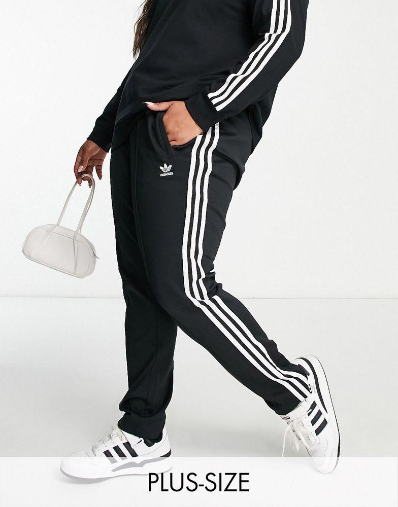 adidas Originals Plus adicolor joggers in black商品第1张图片规格展示