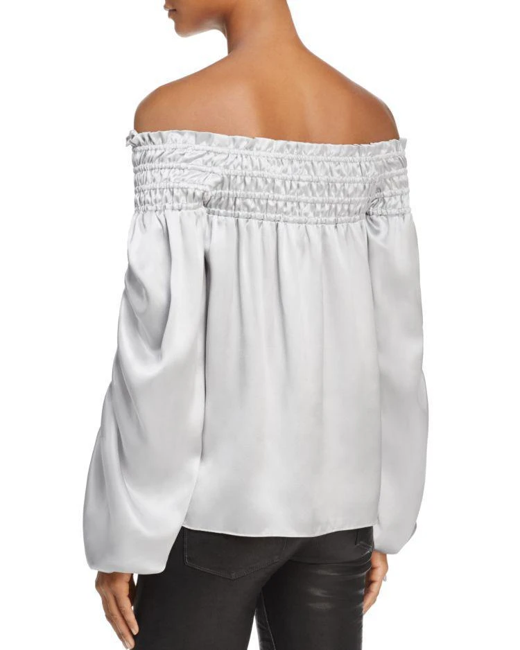 商品Parker|Valentino Off-the Shoulder Silk Top - 100% Exclusive,价格¥920,第2张图片详细描述