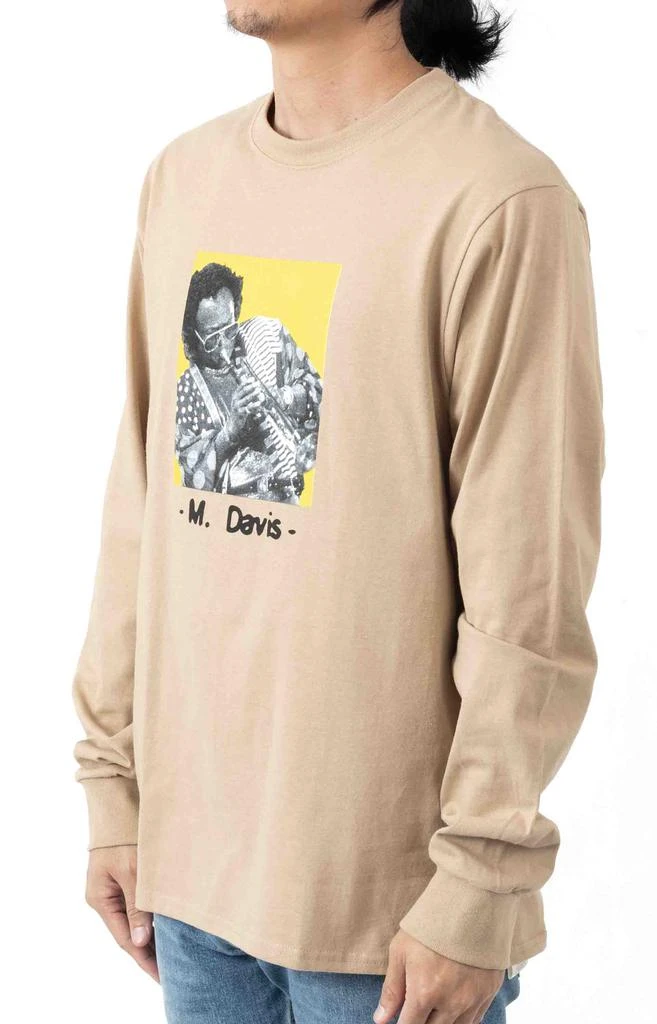 商品HUF|At Filmore L/S Shirt - Sand ,价格¥105,第2张图片详细描述