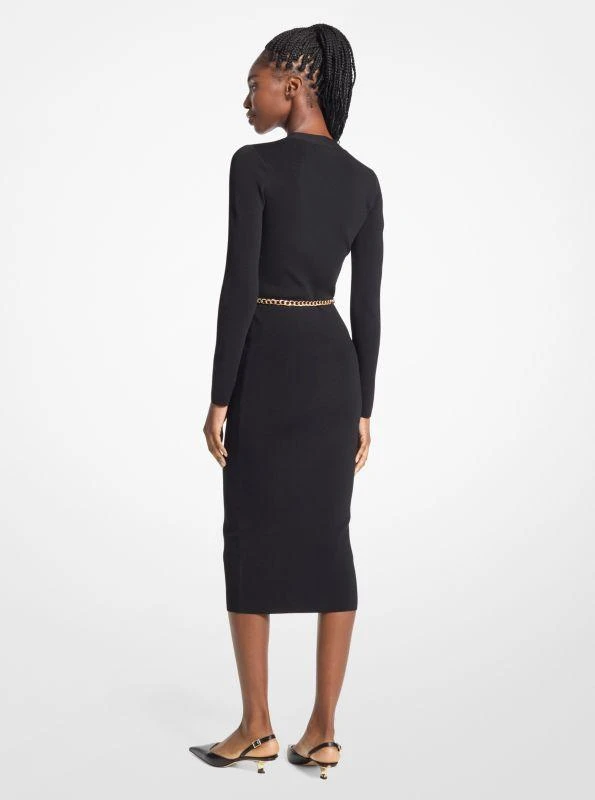 商品Michael Kors|Stretch Knit Belted Dress,价格¥374,第2张图片详细描述