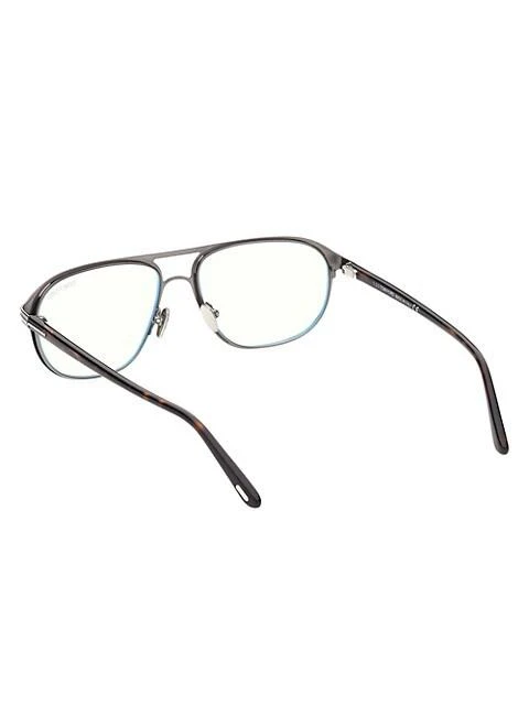 商品Tom Ford|Metal Blue Filter 55MM Navigator Sunglasses,价格¥3472,第5张图片详细描述