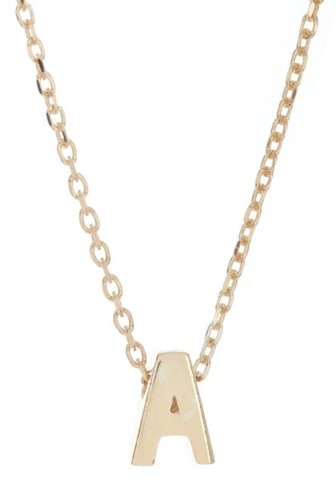 商品ADORNIA|14K Gold Plate Initial Necklace,价格¥147,第1张图片