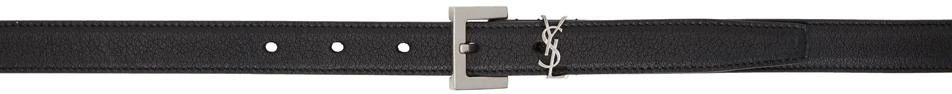商品Yves Saint Laurent|Black Lambskin Monogram Belt,价格¥2894,第1张图片