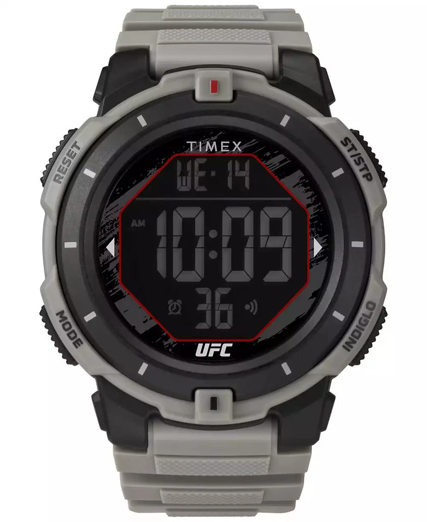 商品Timex|Men's UFC Rumble Digital Tan Polyurethane Strap 50mm Round Watch,价格¥487,第1张图片