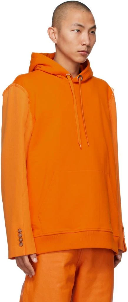 商品Burberry|Orange Reconstructed Hoodie,价格¥10086,第2张图片详细描述