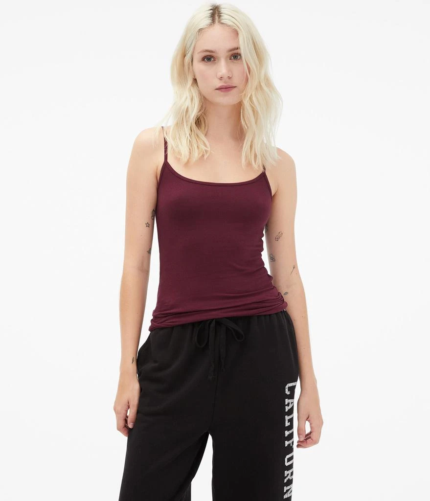 商品Aeropostale|Aeropostale Women's Solid Basic Cami Pink,价格¥41,第1张图片