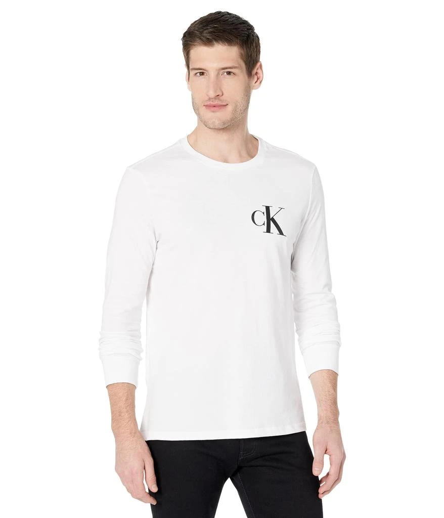 商品Calvin Klein|Long Sleeve Monogram Crew Neck Tee,价格¥284,第1张图片