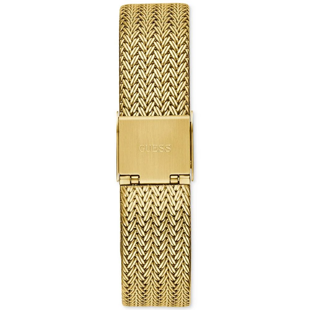 商品GUESS|Women's Gold-Tone Stainless Steel Mesh Bracelet Watch 38mm,价格¥815,第4张图片详细描述