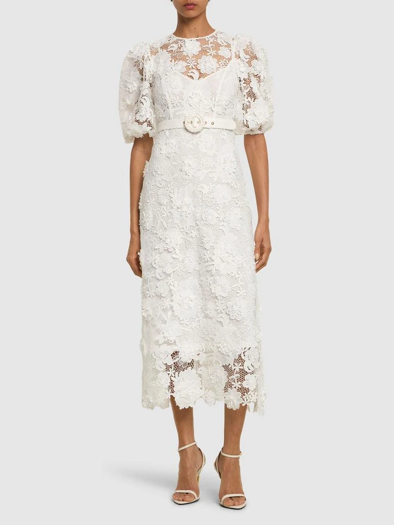 商品Zimmermann|Halliday Flower Lace Midi Dress,价格¥6226,第1张图片详细描述