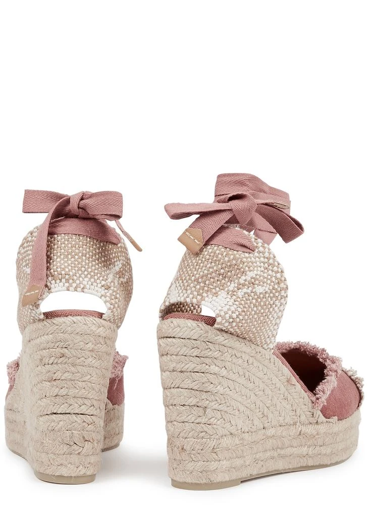 商品CASTAÑER|Catalina 100 pink canvas wedge espadrilles,价格¥880,第3张图片详细描述