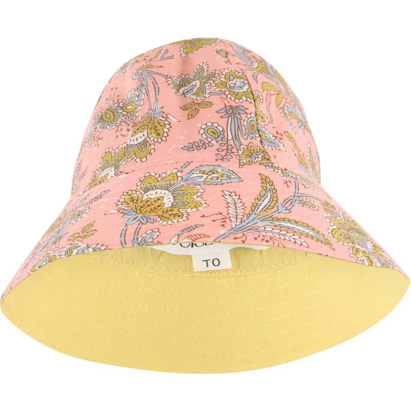 商品Louise Misha|Paisley print organic bucket hat in pink,价格¥365,第2张图片详细描述