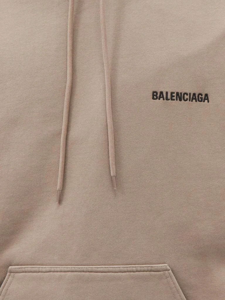 商品Balenciaga|Logo-embroidered cotton-jersey hoodie,价格¥9958,第4张图片详细描述
