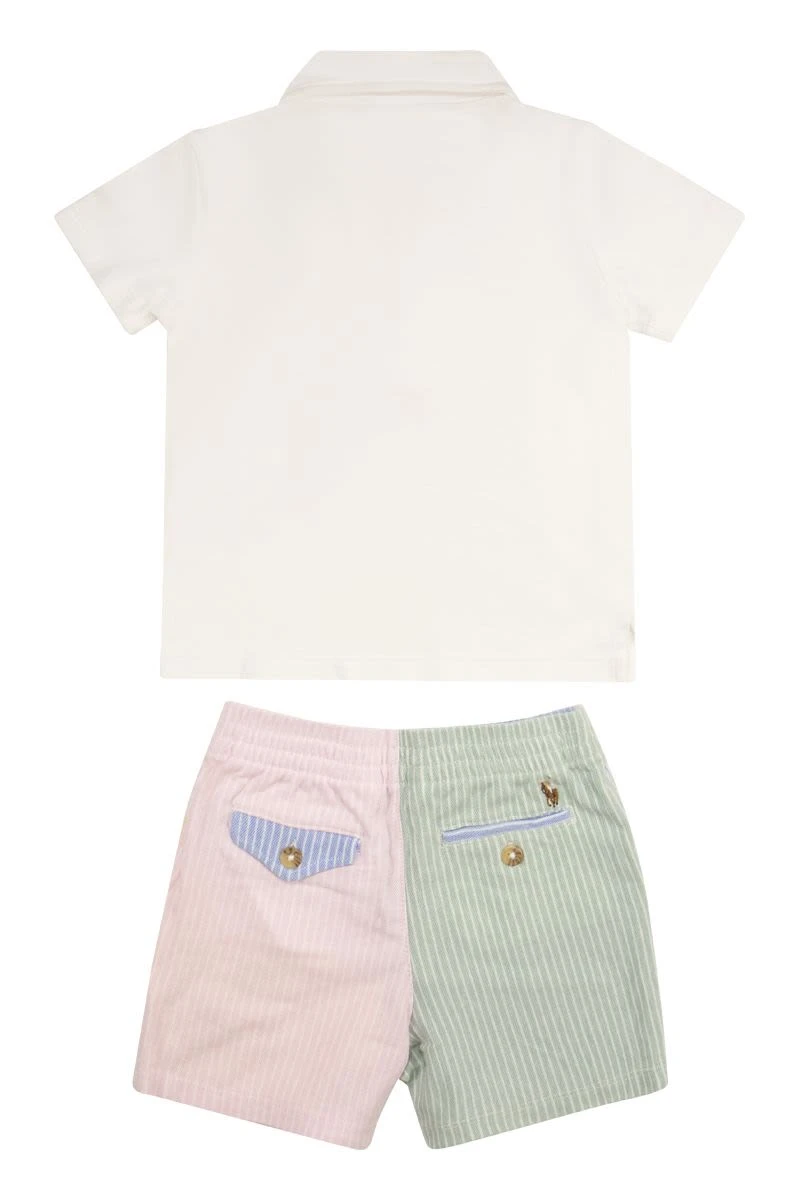 商品【商品预售7天】 Ralph Lauren|Ralph Lauren 男童套装 320902537001 白色,价格¥577,第3张图片详细描述