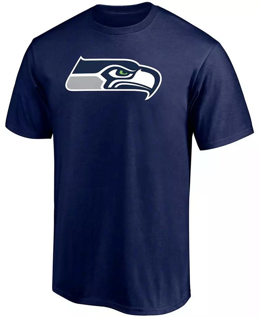 商品Fanatics|Men's DK Metcalf College Navy Seattle Seahawks Player Icon Name and Number T-shirt,价格¥267,第2张图片详细描述