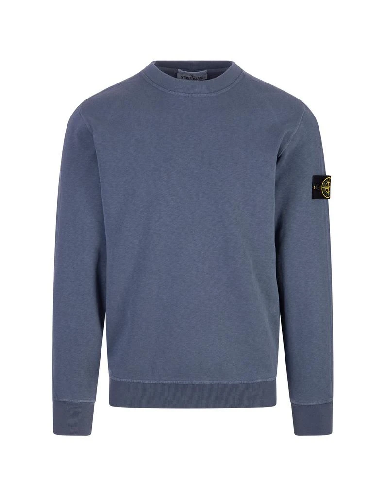商品Stone Island|Stone Island Logo Patch Crewneck Sweatshirt,价格¥2560,第1张图片