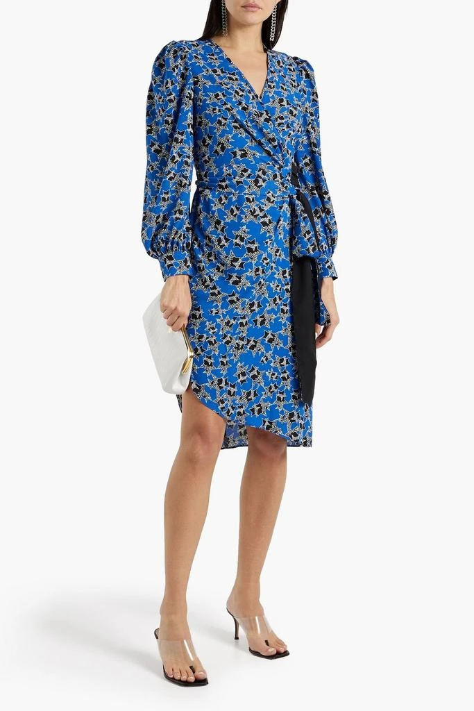 商品Diane von Furstenberg|Evania asymmetric printed crepe wrap dress,价格¥902,第2张图片详细描述