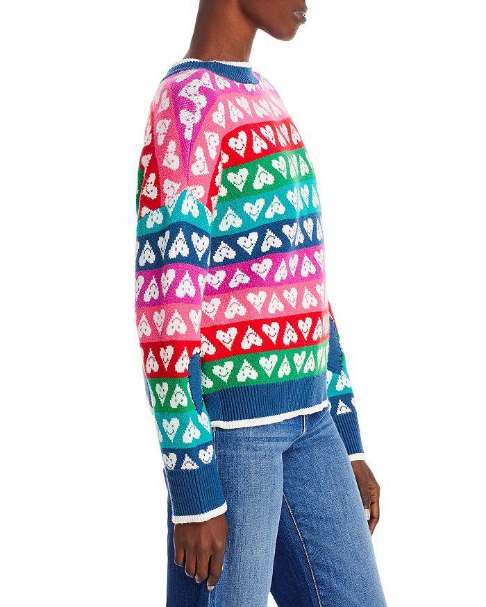 商品AQUA|Rainbow Heart Crewneck Sweater - 100% Exclusive,价格¥737,第6张图片详细描述