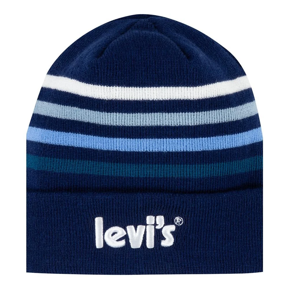 商品Levi's|Little Boys Long Sleeve T-shirt and Beanie Set,价格¥54,第4张图片详细描述