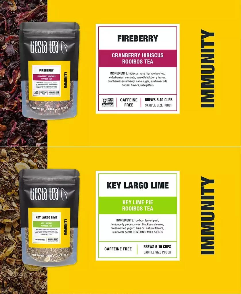 商品Tiesta Tea|Immunity Sampler Dry Flight Tea,价格¥219,第5张图片详细描述