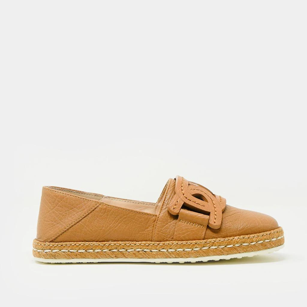 商品Tod's|slip-on in pelle color cuoio con fibbia in pelle,价格¥2528,第1张图片