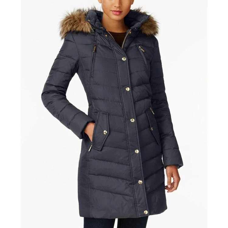 商品Michael Kors|MICHAEL  Faux-Fur-Trim Down Coat, Created for Macy's,价格¥1234,第1张图片