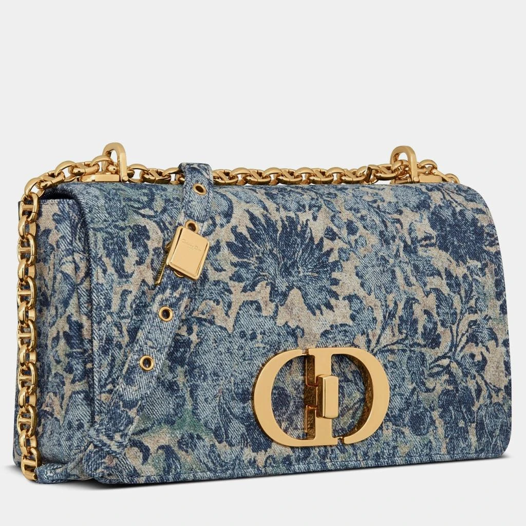 商品Dior|Christian Dior Blue Brocart Medium Dior Caro Bag,价格¥32299,第3张图片详细描述