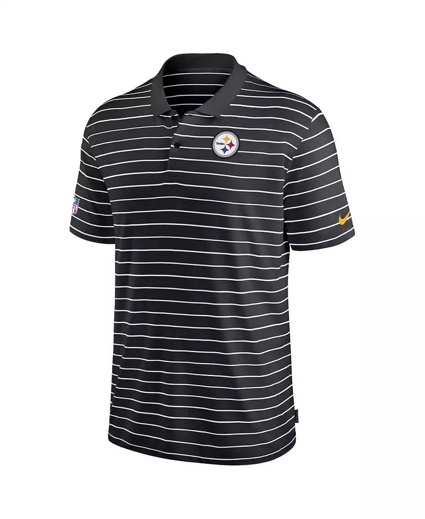 商品NIKE|Men's Black Pittsburgh Steelers Sideline Lock Up Victory Performance Polo Shirt,价格¥421,第3张图片详细描述