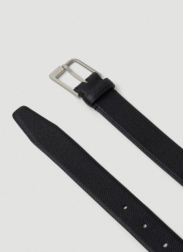 商品MAISON MARGIELA|Logo Engraved Belt in Black,价格¥2549,第4张图片详细描述