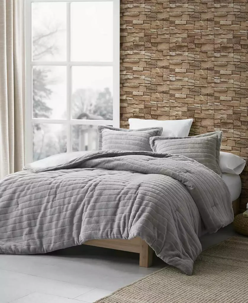 商品Macy's|Amara Faux Fur 3-Pc. Comforter Set,价格¥747,第4张图片详细描述