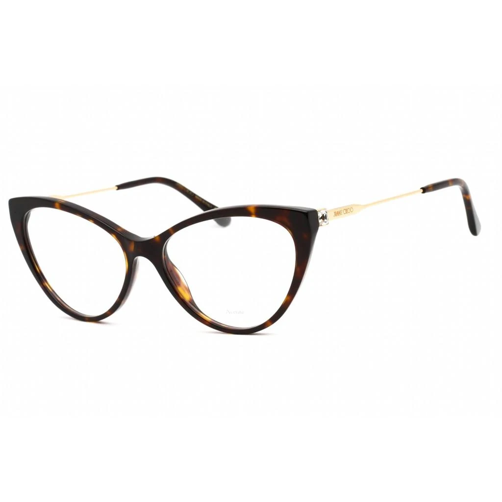 商品Jimmy Choo|Jimmy Choo Women's Eyeglasses - Full Rim Havana Acetate/Metal Frame | JC359 0086 00,价格¥646,第1张图片