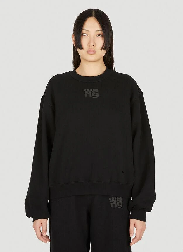 商品Alexander Wang|Logo Sweatshirt in Black,价格¥1611,第1张图片