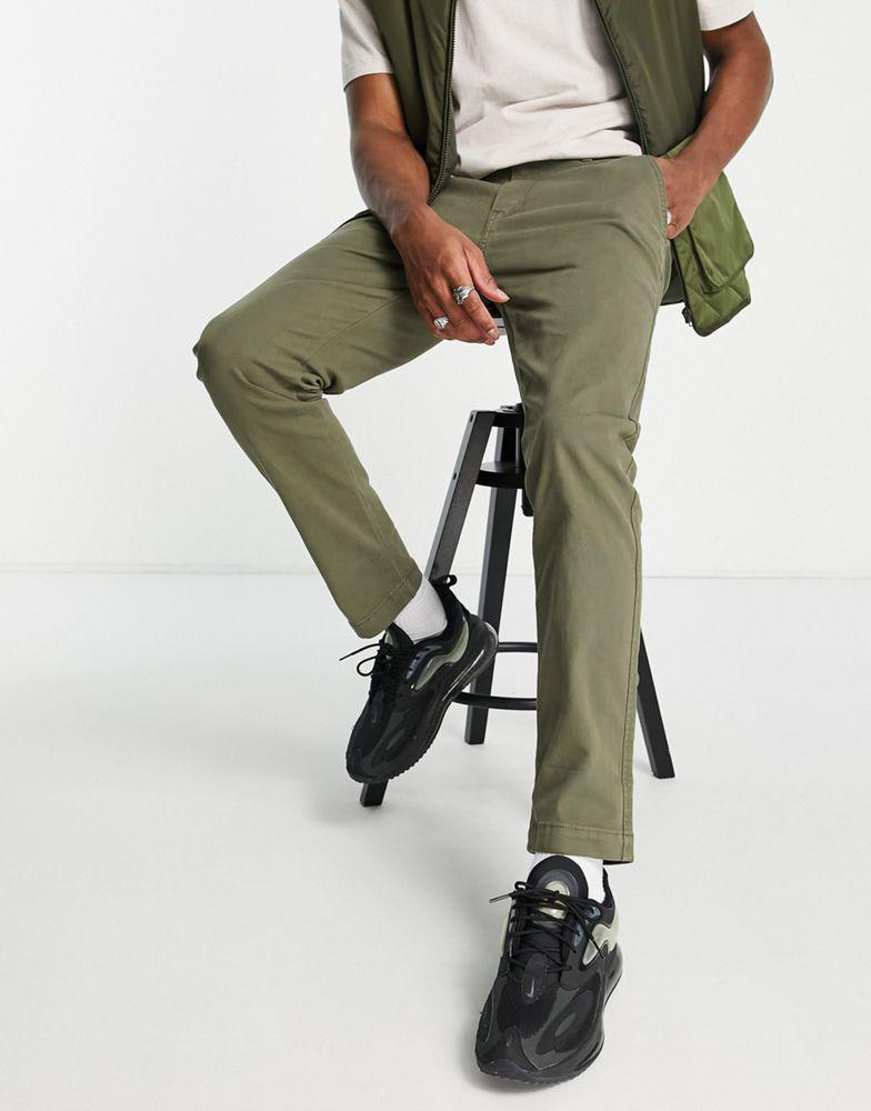 Levi's xx slim fit chino trousers in olive khaki商品第1张图片规格展示