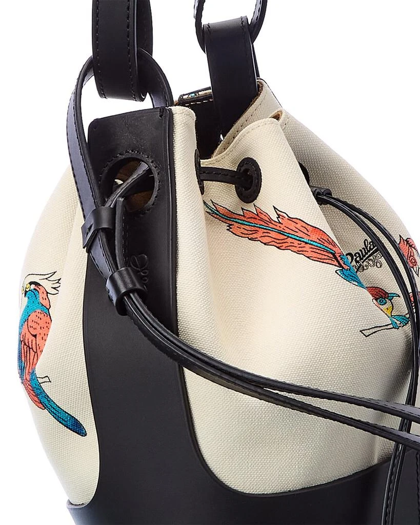 商品Loewe|Loewe Paula's Ibiza Balloon Canvas & Leather Bucket Bag,价格¥9069,第3张图片详细描述