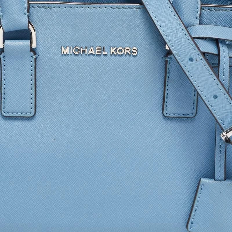 商品[二手商品] Michael Kors|MICHAEL Michael Kors Blue Leather Small Dillon Tote,价格¥1114,第5张图片详细描述