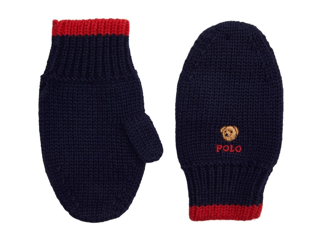 商品Ralph Lauren|Polo Bear Cotton Mittens (Infant),价格¥76,第1张图片