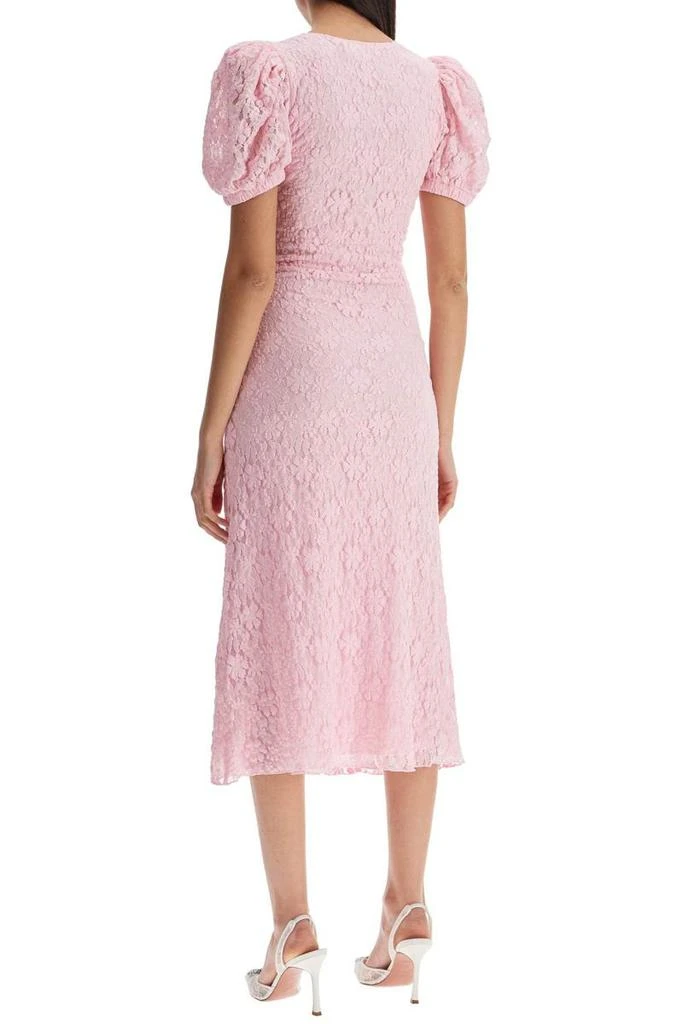 商品ROTATE Birger Christensen|pink lace midi dress with puff sleeves,价格¥1254,第3张图片详细描述