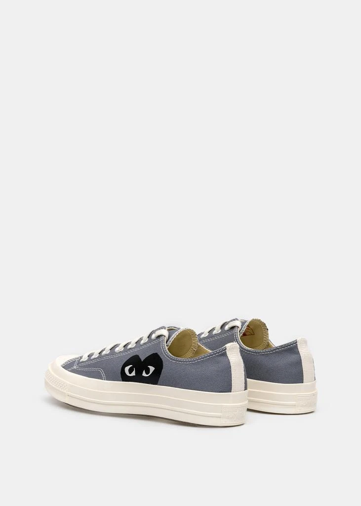 商品Comme des Garcons|COMME DES GARCONS PLAY Grey Converse Black Heart Chuck 70 Sneakers,价格¥689,第4张图片详细描述